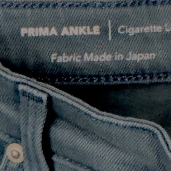 AG Prima Ankle Cigarette Leg Slate Blue Jean Size 32R. 28” Inseam New with tags - Picture 4 of 12